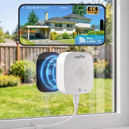 LongPlus 8MP 4K Window Camera WiFi 6 Safeview Window Security Camera
