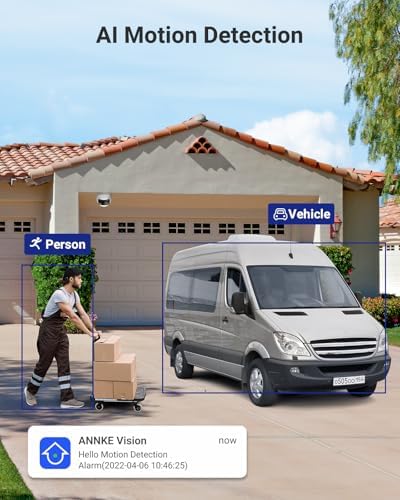 ANNKE 6MP PoE Security Camera Outdoor with Dual-Lens, 180° Filed of View