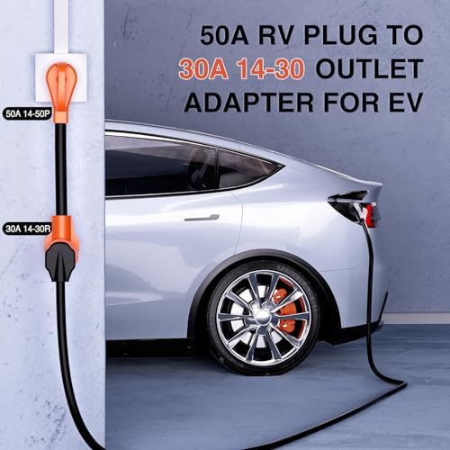 Nilight EV Dryer Charger Adapter Cord 50Amp to 30Amp 10 Gauge 14-50P 14-30R