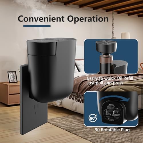 Plug-in Waterless Oil Scent Diffuser Starter Kit for Large Room