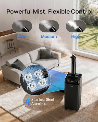 YOKEKON Humidifier Large Room 5.8Gal/22L, Cool Mist Humidifiers for Home