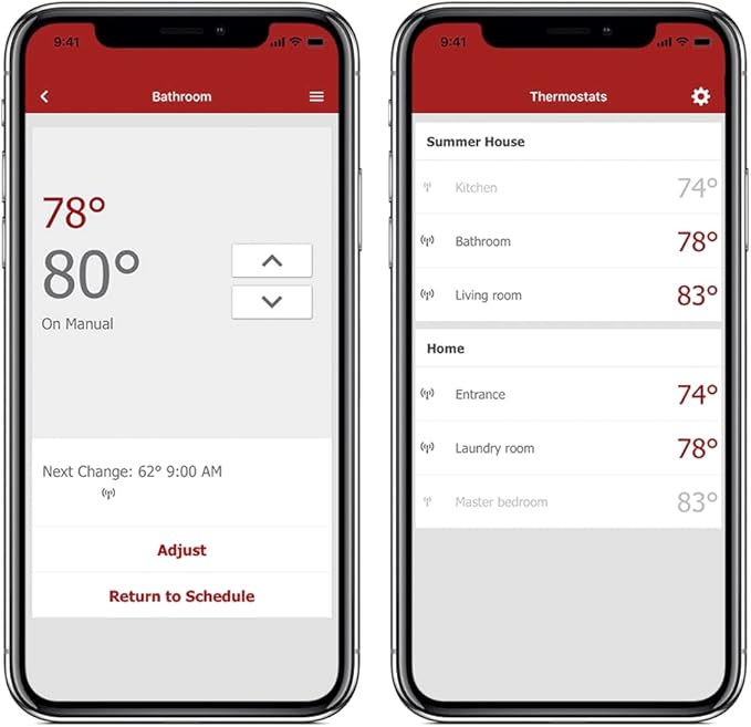 WarmlyYours UWG4-4999 nSpire Touch WiFi Programmable Smart Thermostat, with Touchscreen, Class A GFCI, and Floor Sensor (White)