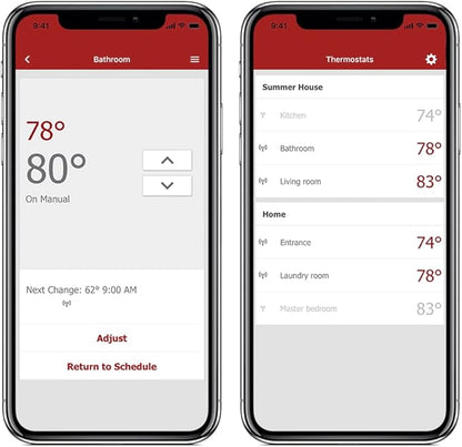 WarmlyYours UWG4-4999 nSpire Touch WiFi Programmable Smart Thermostat, with Touchscreen, Class A GFCI, and Floor Sensor (White)