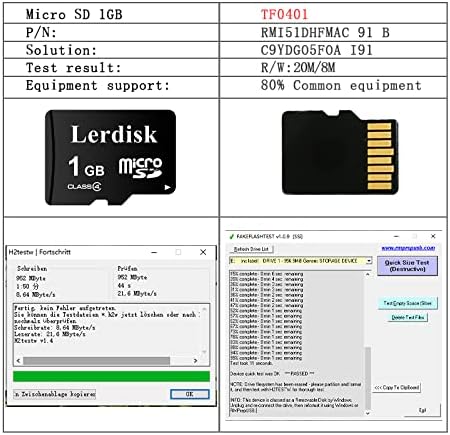 Factory Wholesale Micro SD Card 1GB Pack of 10 in Bulk MicroSD with SD Adapter Produced by Authorized Licencee(1GB)