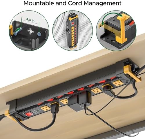 8 Outlet Heavy Duty Surge Protector Power Strip