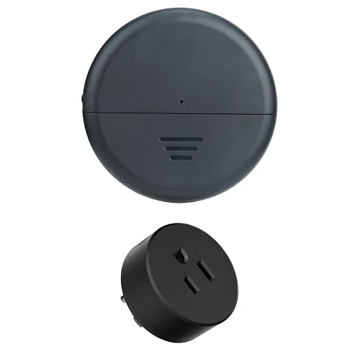 Greencycle Black Wireless Motion Sensor Outlet,PIR Sensor Auto On Off | No Wiring Needed PIR Sensor,4 Timer Settings,Adjustable Detection Range,15A 1875W LED for Garage,Closet,Hallway,Basement