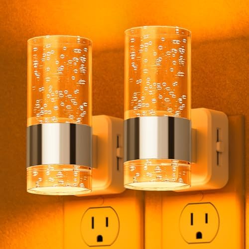 Briignite Night Light, 2 Pack Dimmable Night Lights Plug into Wall