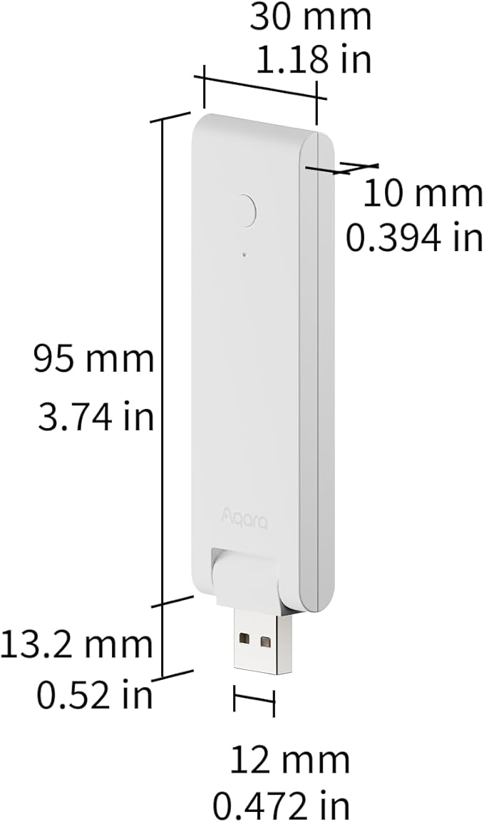 Aqara Smart Hub M100 for Home Automation, Matter Controller, Thread Border Router, Features Aqara Zigbee (Not Third-Party), Wi-Fi, Supports Apple HomeKit, Amazon Alexa, IFTTT, Home Assistant