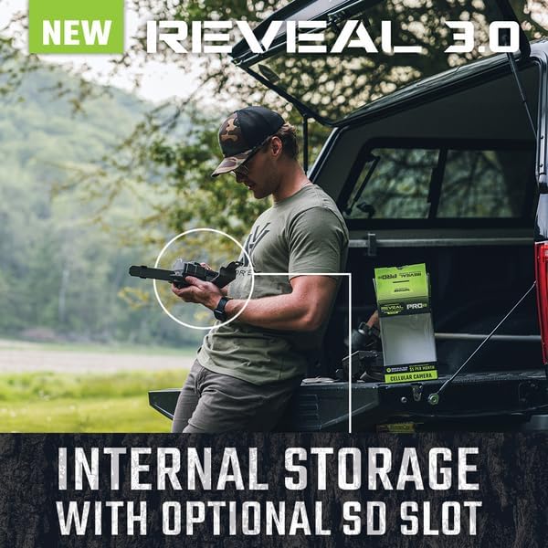TACTACAM Reveal X Gen 3.0 Cellular Trail Camera: Auto Connect 4G LTE, 4K Photo, 1080p Video, Low-Glow IR Flash, No SD Card Needed, Long Battery Life – Best Hunting, Game & Property Monitoring Camera