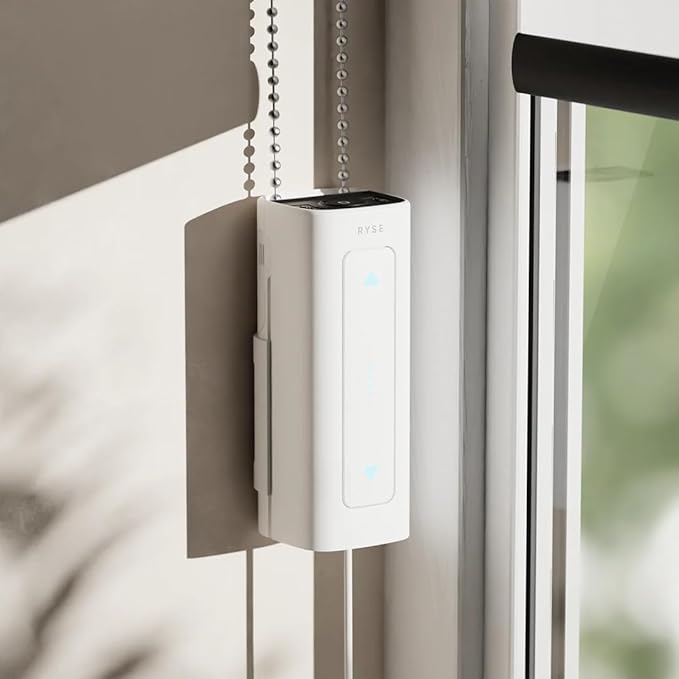RYSE SmartShade & Wired Plug | Retrofit & Upgrade Existing Beaded Blinds | Convert Normal Shades into Motorized Electric Shades | Easy Control with RYSE Smartphone App | Lifts Blinds up to 9ft x 9ft