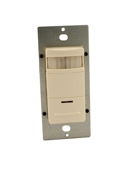 Leviton Multi-Technology Ceiling Mount Occupancy Sensor, 24VDC, 35mA; 1000SF Field-of-View, ODS10-IDT, Light Almond