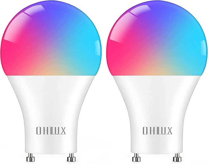OHLUX GU24 Smart Light Bulbs and 7w Smart Bulbs Bundle Package