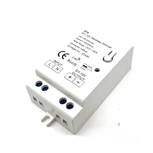 Zigbee 3.0 0/1-10V LED Dimming Controller Timing Auto Switch Functions. Compatible with Tuya Zigbee 3.0 Hub, SmartThings, Echo Plus, and Z2mqtt. Home Assistant for 0-10V / 1-10V dimmable LED Drivers