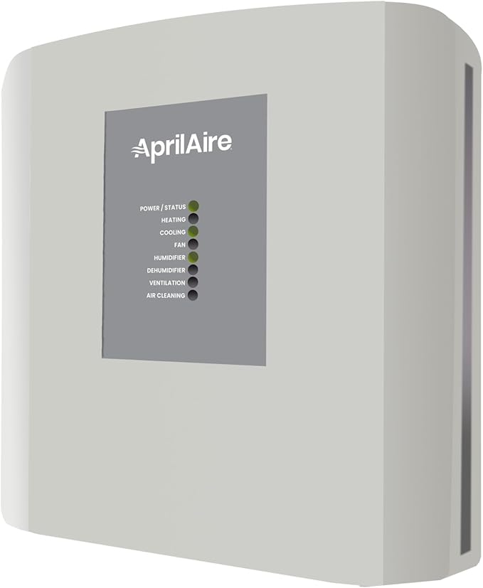 AprilAire 8910W Wi-Fi Programmable Touchscreen Thermostat with IAQ Control; Amazon Alexa and Google Assistant Compatible