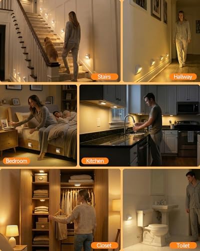 Motion Sensor Stair Lights, 365-Day Battery Life