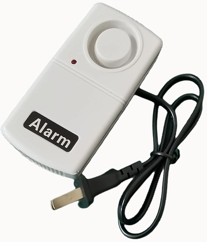 1pc Power Failure Alarm Automatic Power Cut Failure Alerter 120db LED Indicator Smart Alarm Warning Siren (Needs 9V Battery,Not Included) (1)