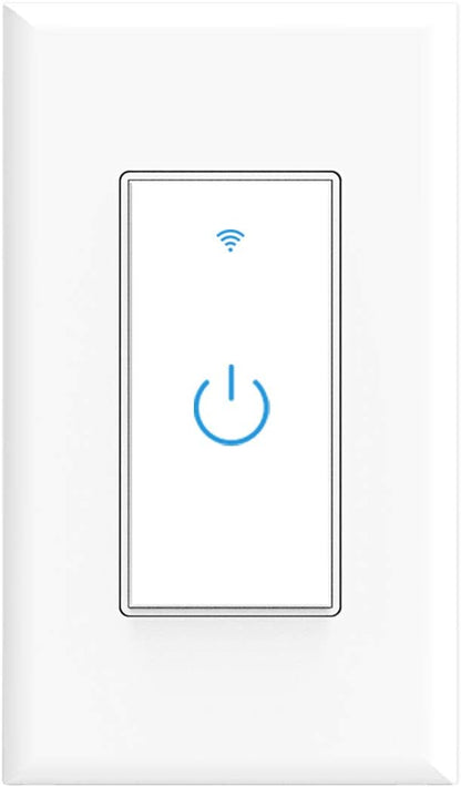 Smart Light Switch WiFi Switch Touch Wall Switch 1 Gang | Compatible with Alexa Google Home