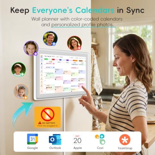 Westsee 15.6" Digital Calendar, No Subscription Smart Family Planner