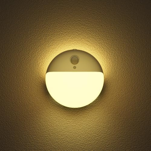 YUNLEX 2 Pack Toilets Light Motion Sensor, Battery Operated Night Light