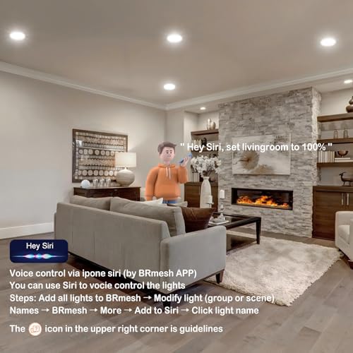 MELPO Smart Recessed Lighting 4 Inch Work with Alexa & Siri，12W 1100LM Recessed Ceiling Light 2700K-5700K，16 Million Colors，Music Sync, DIY Scenes, DIY Flash, LED Downlight with Junction Box，12 Pack