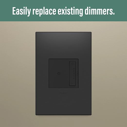 Legrand adorne with Netatmo Tru Universal Wi-Fi Enabled Smart Dimmer Switch in Graphite, WNAL50G1