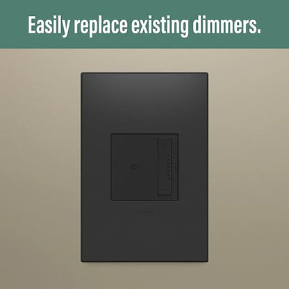 Legrand adorne with Netatmo Tru Universal Wi-Fi Enabled Smart Dimmer Switch in Graphite, WNAL50G1