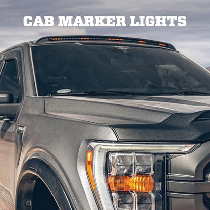 Husky Liners AeroCab PRO Marker Light | Fits 2019-2026 Dodge Ram 1500 w/Out Sunroof | Cab, 1-pc Black - 2825163