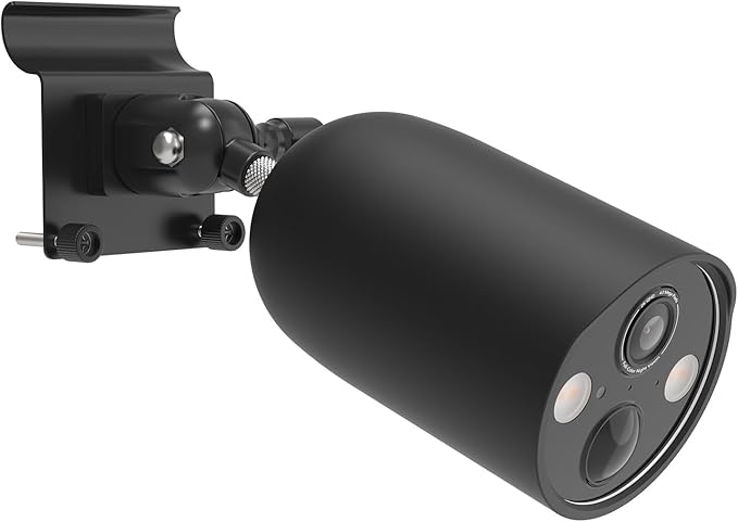 Vinyl Siding Mount + Silicone Skin Cover for TP-Link Tapo MagCam 2024 PCMag(Tapo C425) and Tapo SolarCam 2K Security Cameras (Black)