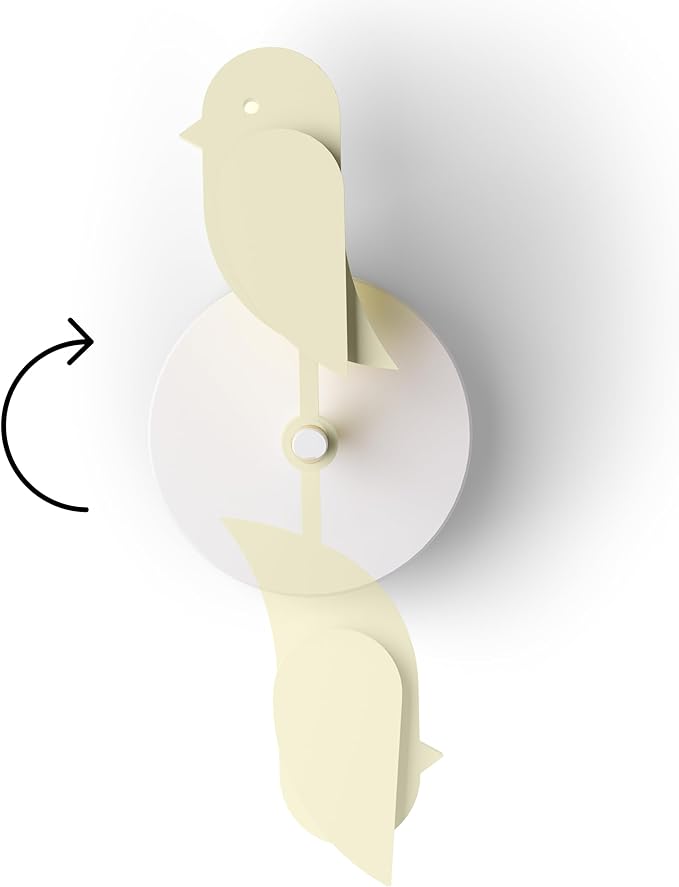 Birdie 2.0 - Design Indoor CO2 Monitor for House Burping - Air Quality Meter for Home & Office - Visual Air Quality Sensor for Fresh Air - Wall Mounted - Swiss Sensor Technology-Dune, FullBirdie