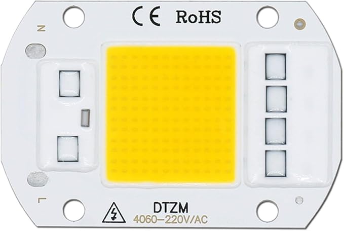 10pcs a lot 50W AC220V LED COB Chip Engine Smart IC Chips for DIY Warm White 3000-3500K LED Floodlight Spotlight Lamp