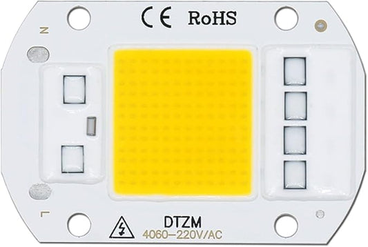 10pcs a lot 50W AC220V LED COB Chip Engine Smart IC Chips for DIY Warm White 3000-3500K LED Floodlight Spotlight Lamp