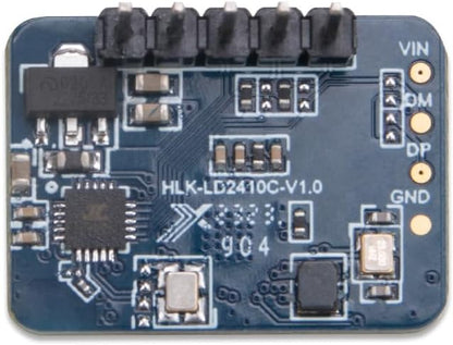 ZORZA 1Pcs LD2410C 24GHz Millimeter-Wave Human Presence Radar Sensor 5V | Detection Distance 0.75m~6m Adjustable,Angle ± 60°,Non-Contact,No Complex Coding,GPIO UART Output,for Home Assistant ESP32