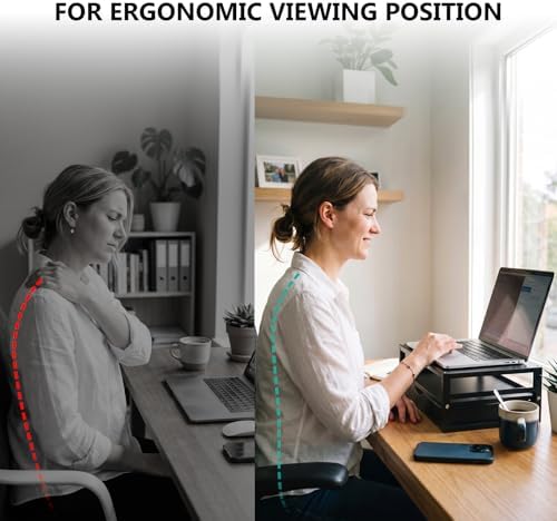 WALI Monitor Stand Riser with Drawer
