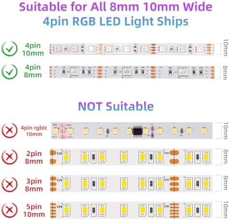 RGB Music LED Strip Lights Remote Controller, Smart Bluetooth LED Control