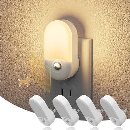 JandCase Motion Sensor Night Light, 4 Pack Motion Activated Night-Lights