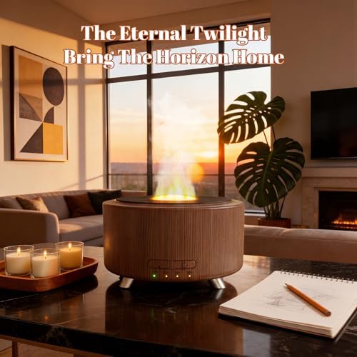 500ML Retro Vinyl Essential Oil Diffuser for Home