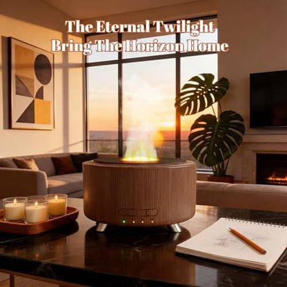 500ML Retro Vinyl Essential Oil Diffuser for Home