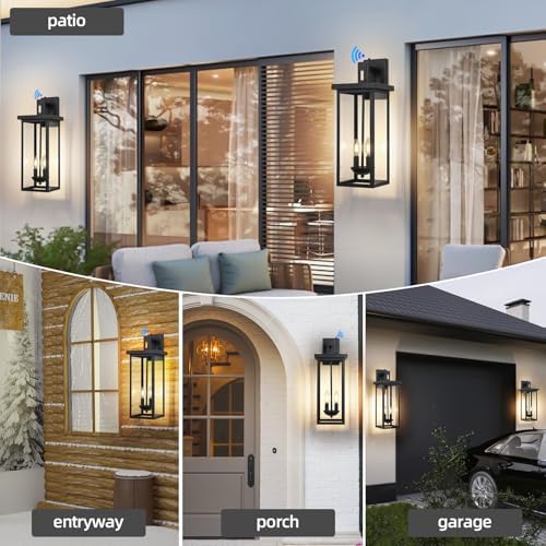 22 in Large Porch Lights Outdoor Dusk to Dawn,Exterior Wall Sconce
