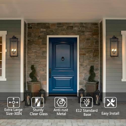 30 in Extra Large Outdoor Wall Lights Exterior Wall Sconce,1 Pack