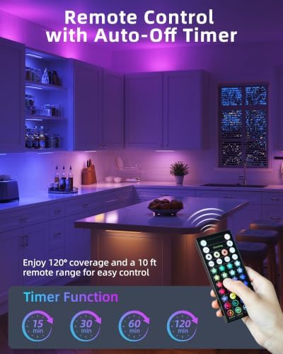 EZVALO Color Changing Locker Light, Bookshelf Light with Remote
