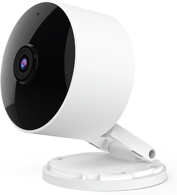 Feit Electric Indoor Security Camera, 2K WiFi Indoor Camera for Pets & Home Monitoring, AI Motion Detection, Plug-in Camera with Night Vision, Two-Way Audio, Local Storage, Works with Alexa & Google