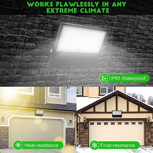 Juyace LED Stadium Flood Light Outdoor, 36000LM Super Bright Commercial Area Lighting, 240W 5000K Daylight IP65 Waterproof Arena Lights for Sport Fields and Courts, 110-277V（3 Pack