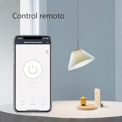 WiFi Smart Switch eMylo Wireless Relay Light Tuya Remote Control Module 2.4Ghz WiFi Home Automation Timer Switch Compatible with Alexa Echo Google Home 6 Pack