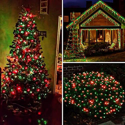 200 LED Connectable String Lights, 66FT Christmas Lights Outdoor Indoor