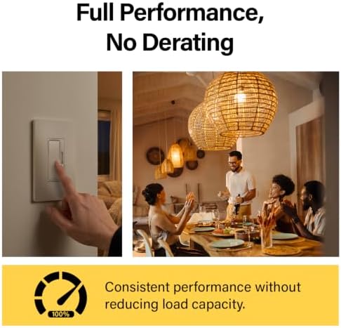 Legrand Radiant 450W LED Dimmer Light Switch 3-Way with Wall Plate Nickel