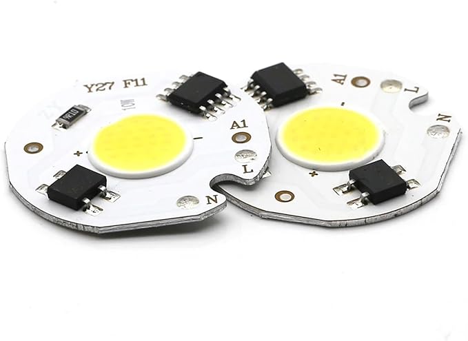 5pcs Chip COB LED Lamp Real Power 3W 5W 7W 10W 12W Y27 LED Lamp Bulb 220V IP65 Input Smart IC for DIY LED Flood Light Spotlight(Warm White,Y27_5W)