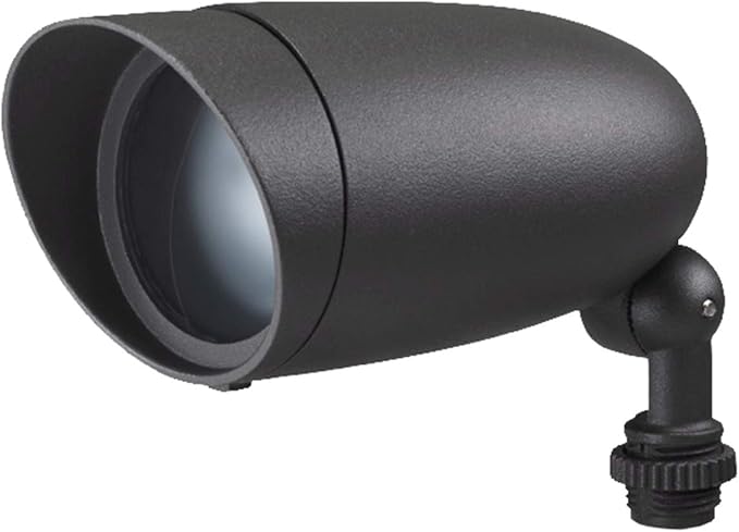 Nuvo Lighting 62/1203 LED Landscape Flood Fixture, Dark Gray, 9W, 120V, 3000 Kelvin Temp, 900 Lumens Output, 50000 Average Rated Hours, Circular LED Module Bulb, Rugged Construction 6.25 in | 900 lumens, Integrated 3000K LED, 50,000-hour life, Adjustab...
