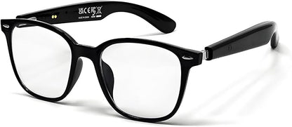 Smart Audio Glasses, Open Ear Bluetooth Sunglasses with Anti-Blue Light and UV Protection Lenses, Wireless Hands-Free Calling and Music for Driving, Business and Daily Wear