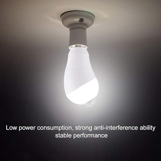 Motion Sensor Light Bulbs, 350 Degree Rotating Wide Coverage LED Carport Light Dusk to Dawn Motion Detector Bulbs for Outdoor Porch Garage Hallway Basement