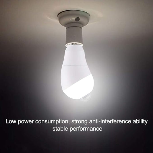 Motion Sensor Light Bulbs, 350 Degree Rotating Wide Coverage LED Carport Light Dusk to Dawn Motion Detector Bulbs for Outdoor Porch Garage Hallway Basement